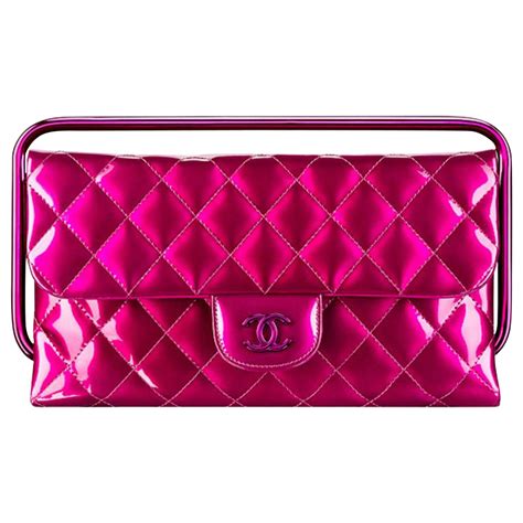 chanel pink purse|Chanel hot pink purse.